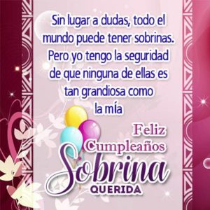 Tarjeta de cumpleaños para tu sobrina favorita - El blog de Patricia